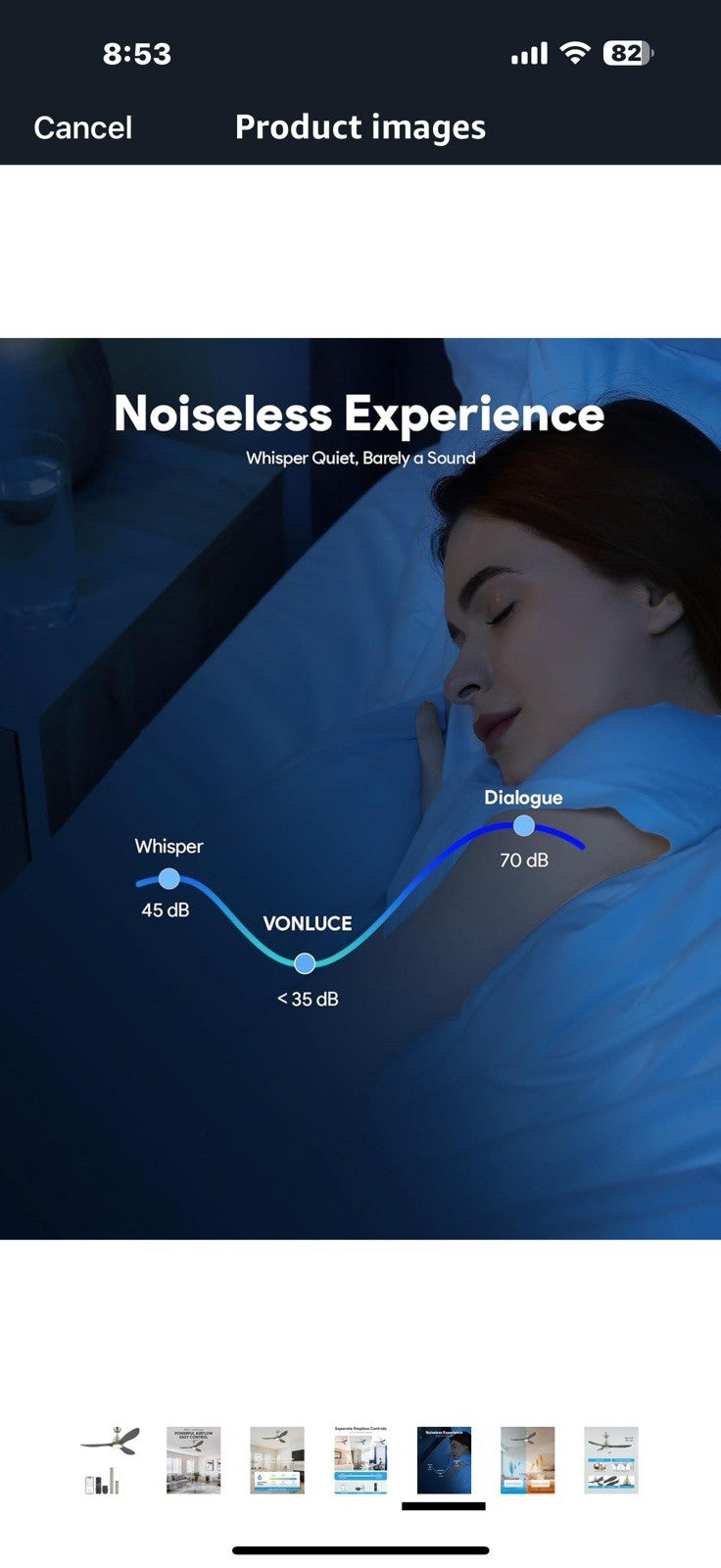 VONLUCE Ceiling Fans with Lights, 52 inch Smart Ceiling Fan with Remote