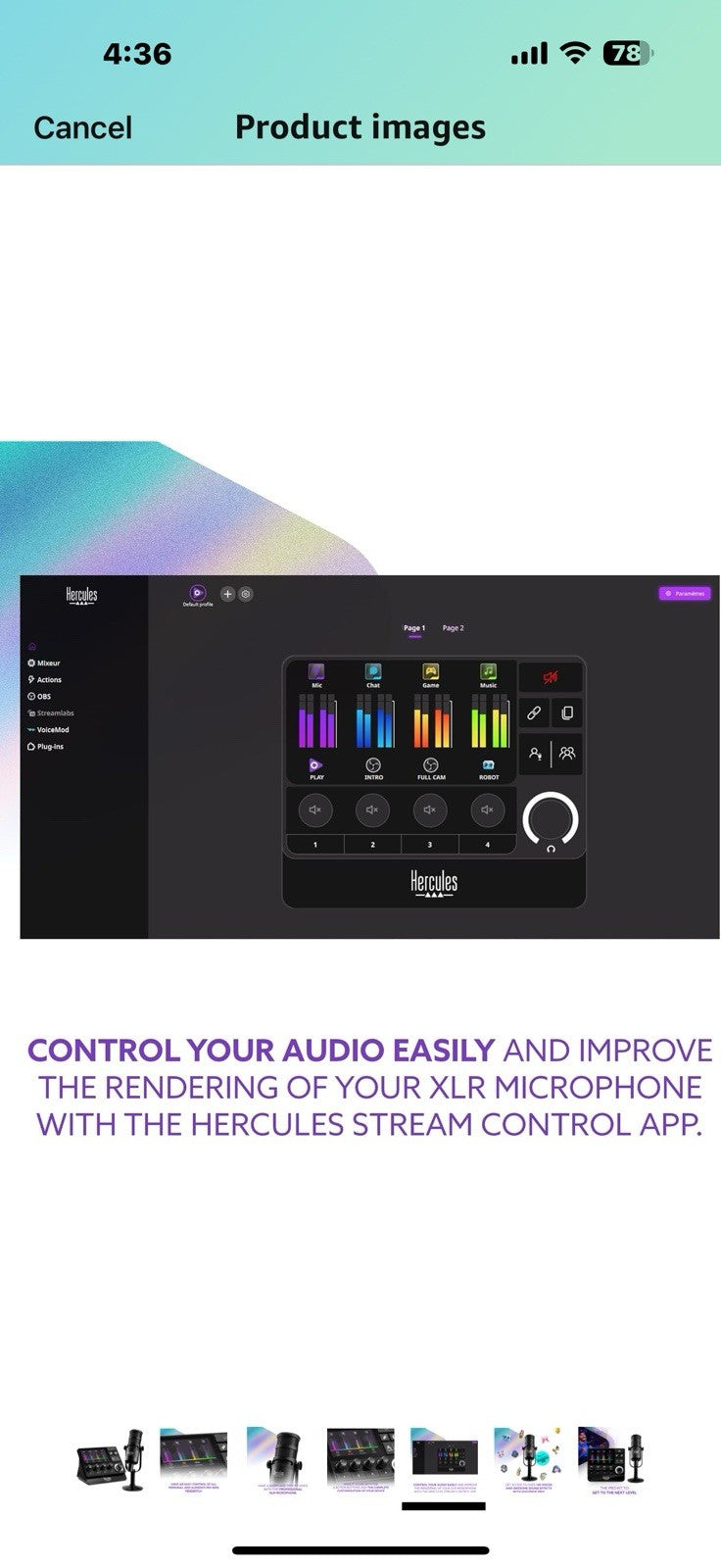 Hercules Stream Essentials Kit, Includes Stream 200 + Microphone HXD-700 