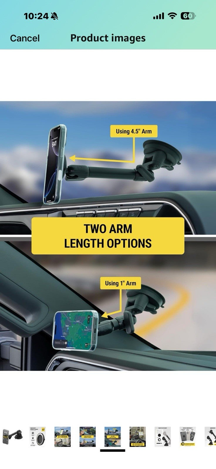 Scosche Extra-Strong Magnetic Cell Phone Car Mount/Tablet Holder 