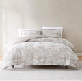 Lush Decor Bali Tropical Leaves Gauze Jacquard Duvet Cover 3 Piece Set King