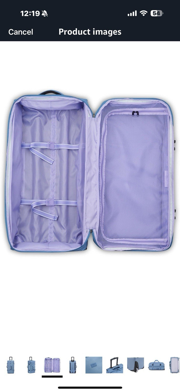 florence by mills Women's Two Wheel Rolling Travel Duffle Bag