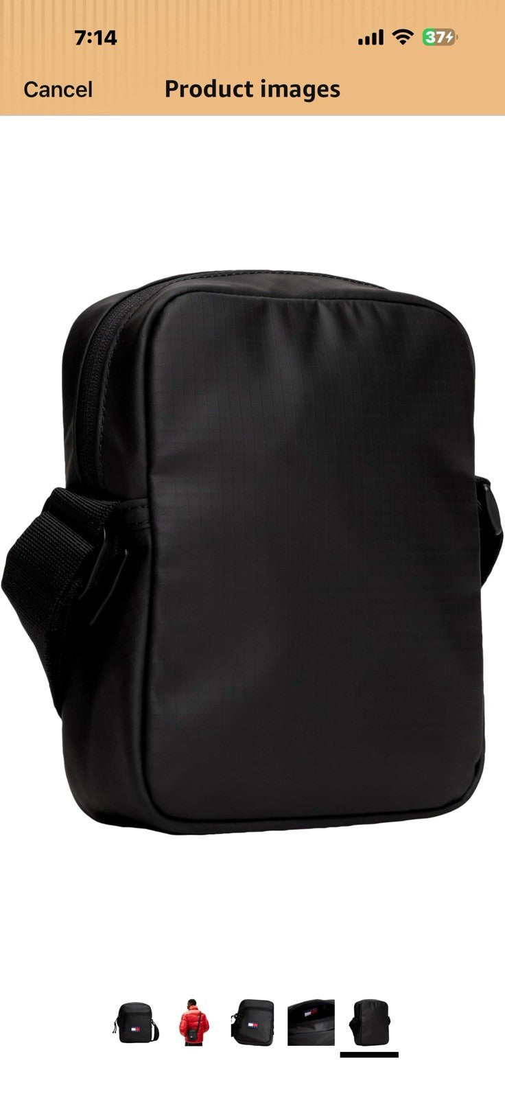 Tommy Jeans Mens Daily Tech Reporter,BLACK One Size
