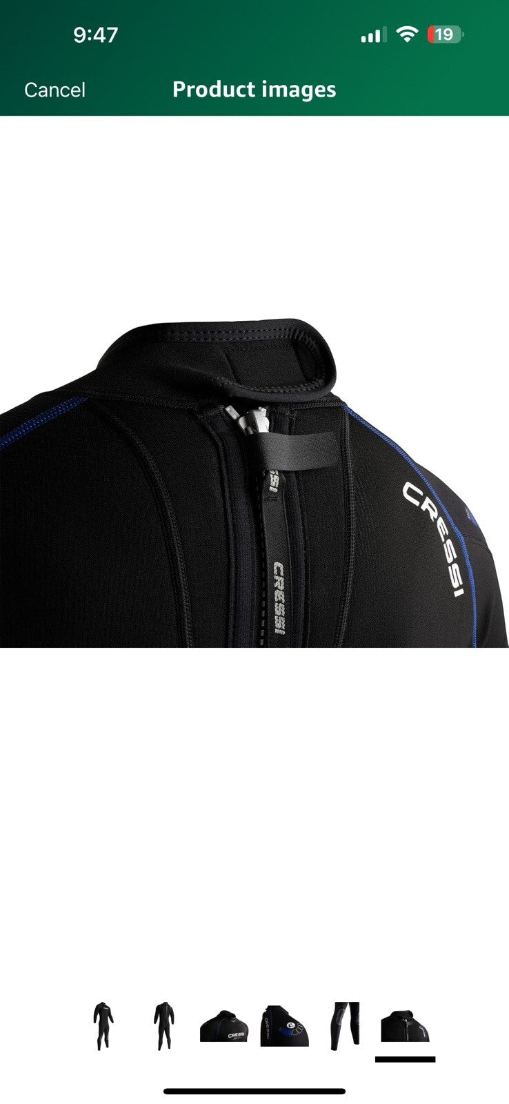 Cressi 2.5 mm Neoprene Wetsuit for Scuba Diving and Snorkeling in Temperate XL