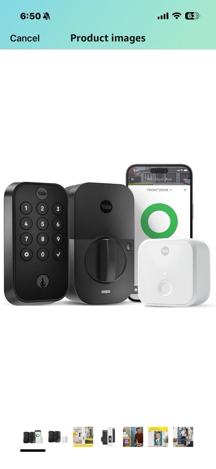 Yale Assure Lock 2 Keypad with Wi-Fi Connect, Black Suede Deadbolt 