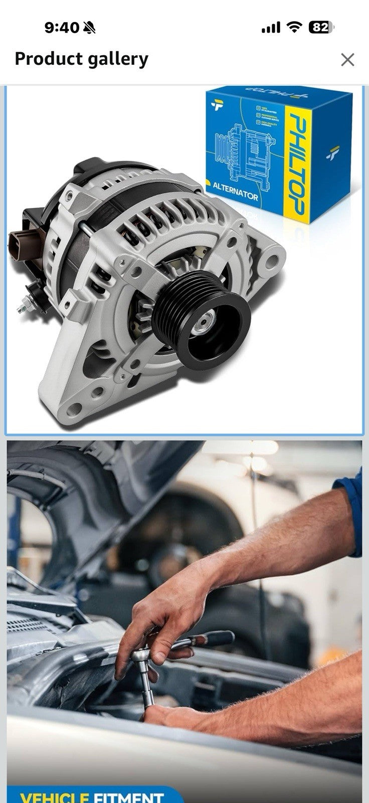 PHILTOP Automotive Alternator Compatible for 100Amp 2005-2015 Tacoma