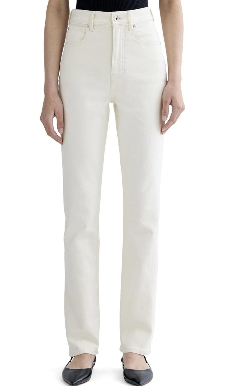 Everlane Women's Way-High Slim High-Waisted Straight Denim Jean