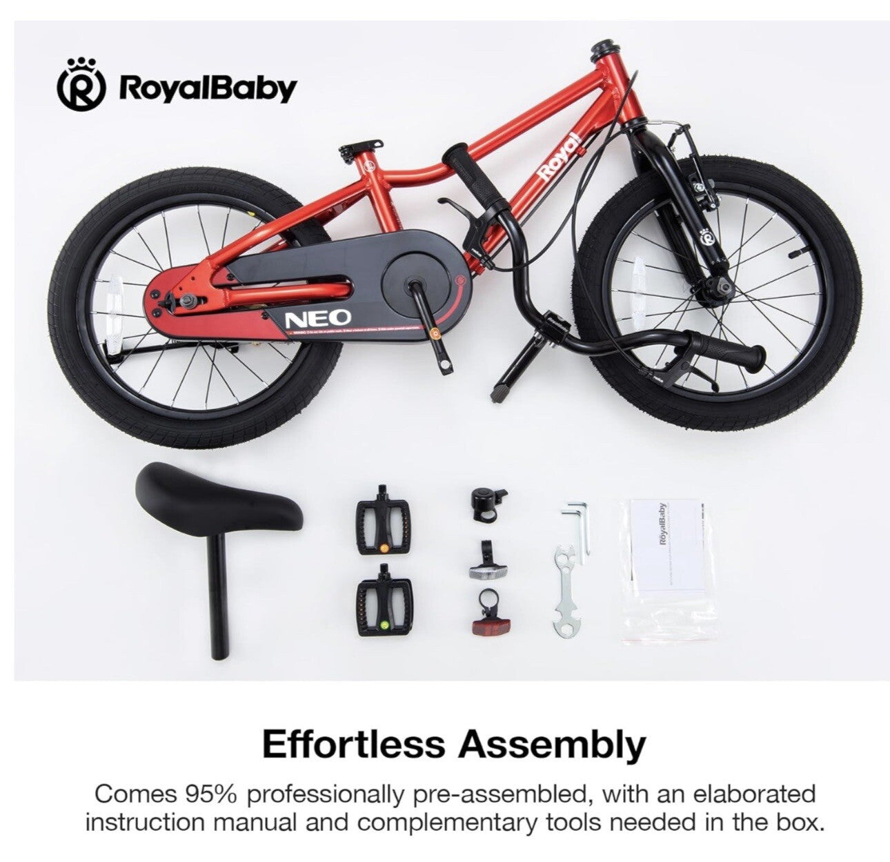 Royalbaby Aluminum Kids Bike 18 Inch Wheel Lightweight Bicycle 