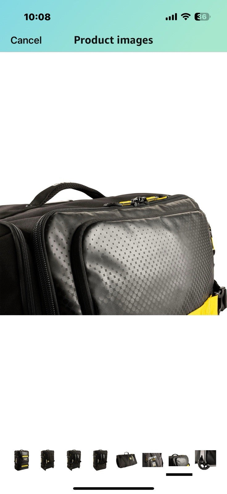 CRESSI Sea Horse Wheeled Backpack for Travel and Aquatic Activities, Black,