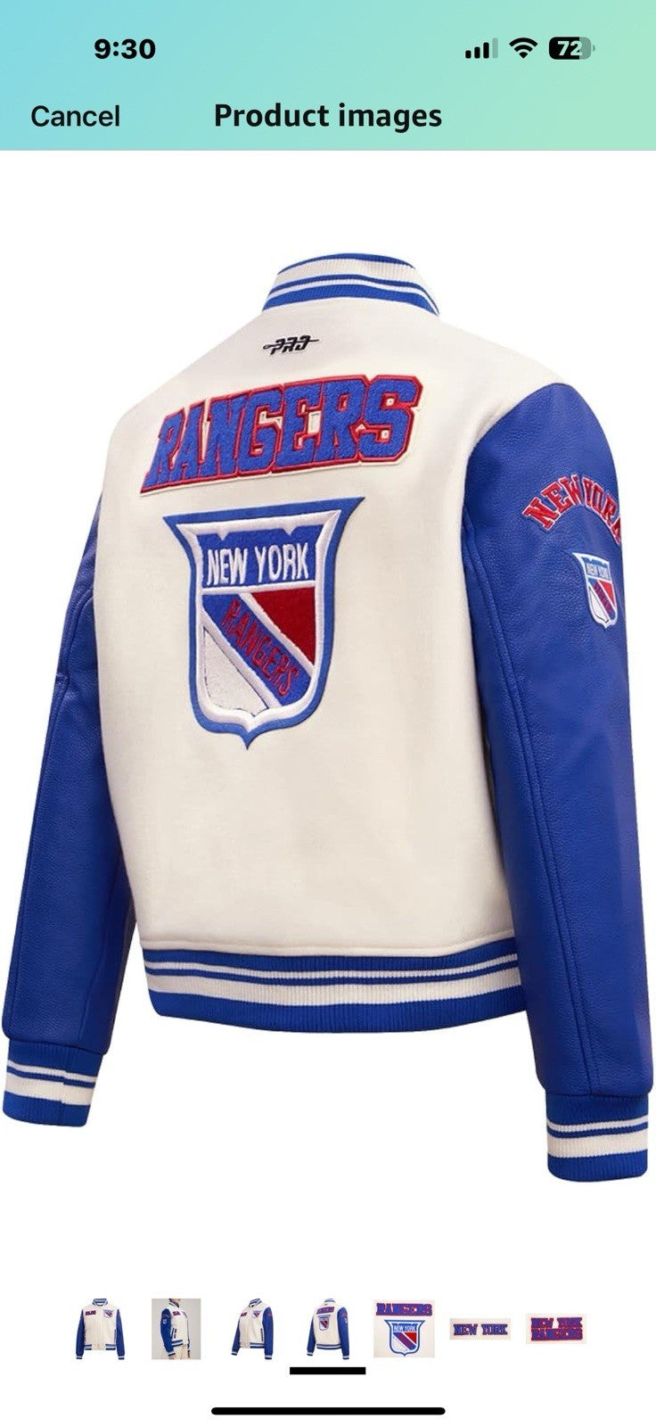 Womens NHL Retro Classics Varsity Jacket Large 