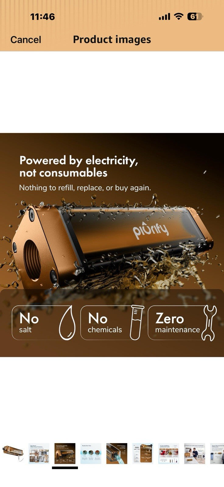 in-Line Whole House Electronic Water Descaler System for All Hardness 