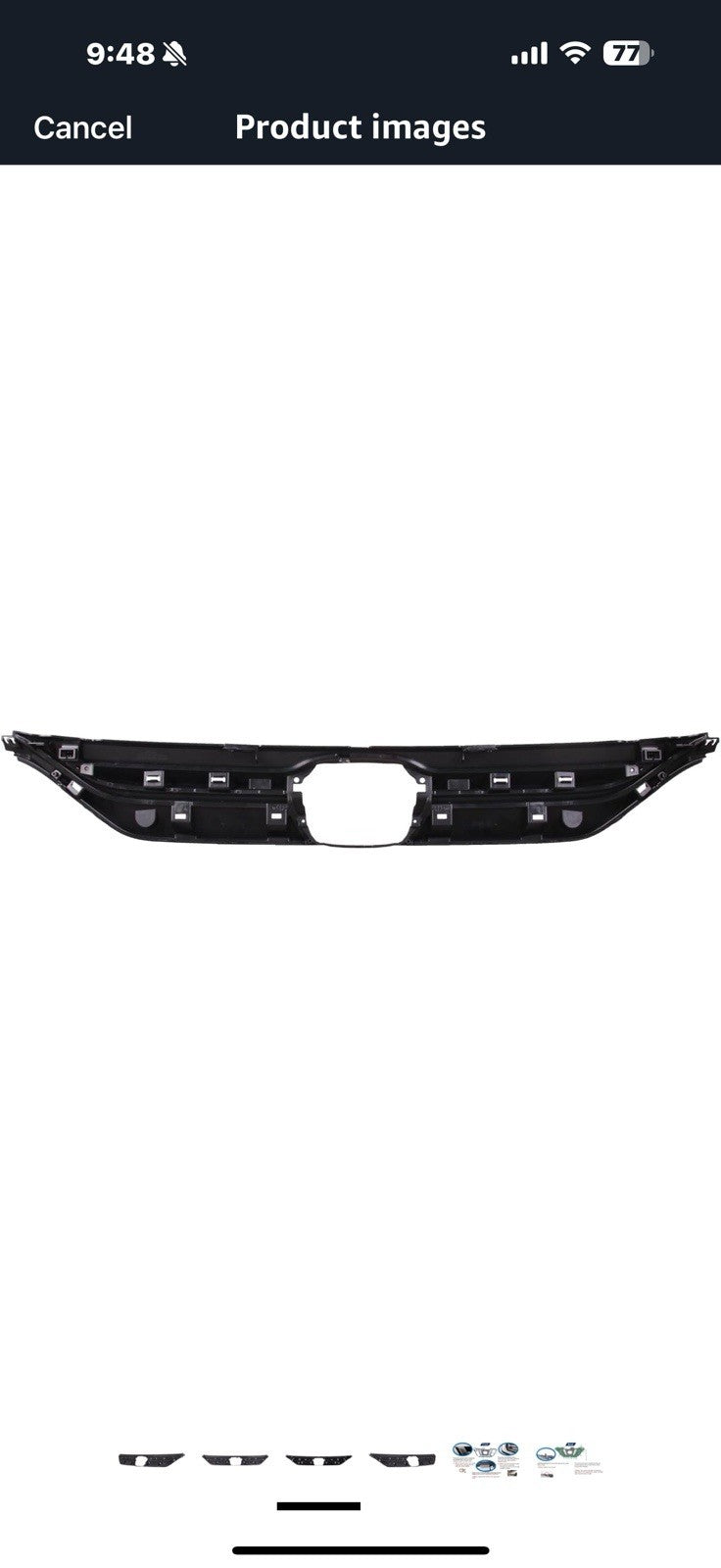 Front Grille Compatible with 2018-2020 Honda Odyssey, ABS Replacement