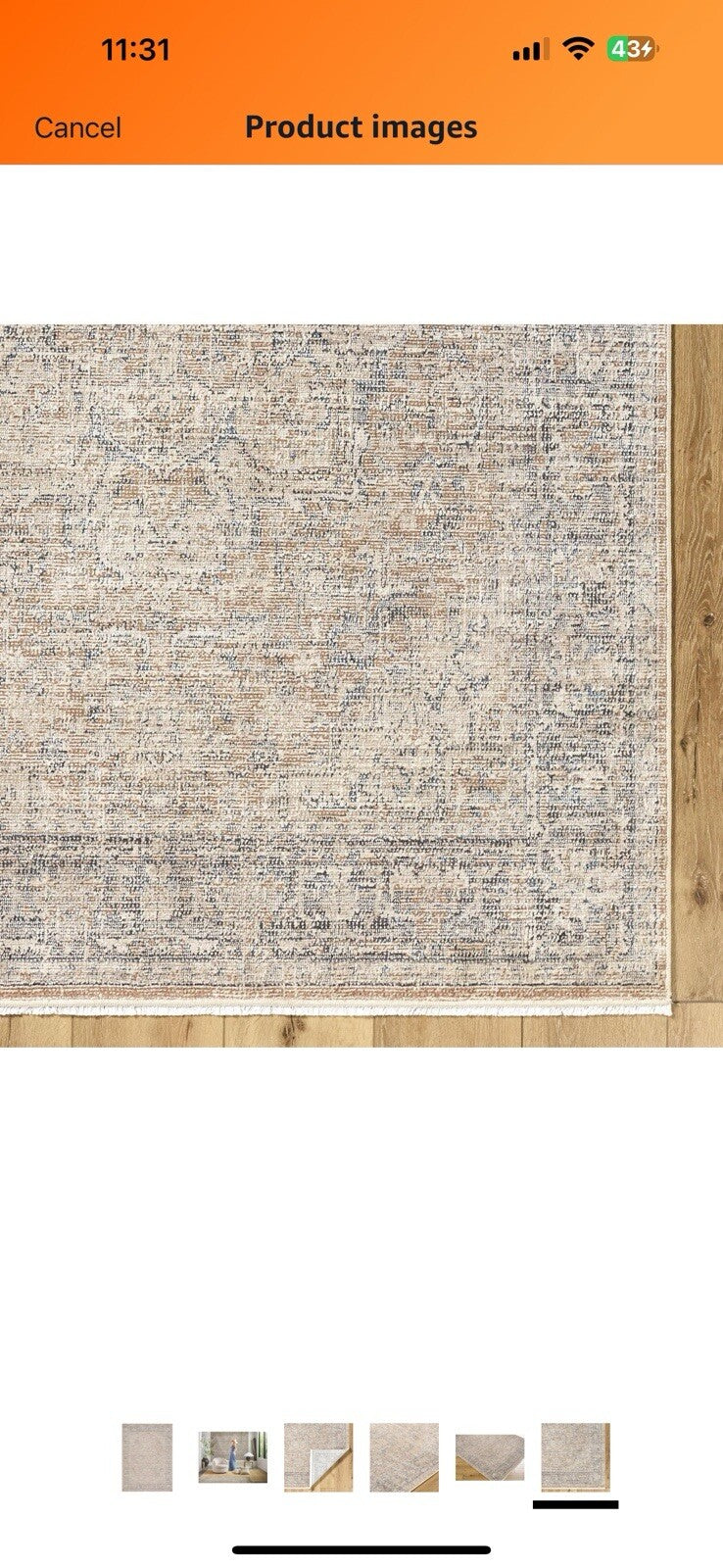 Livabliss x Galey Alix Maria Elena III Vintage Medallion Area Rug, 7'10" x 10