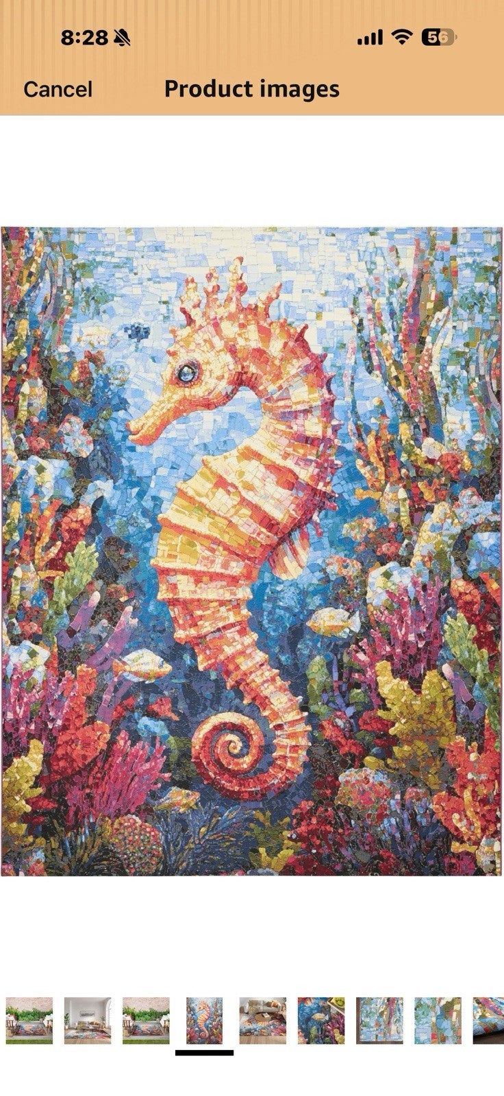 Nourison Home Color Splash Multicolor 5'3" x 7'3" Area Rug - Easy Clean,