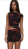 Princess Polly Womens Maribella Set Black/Red