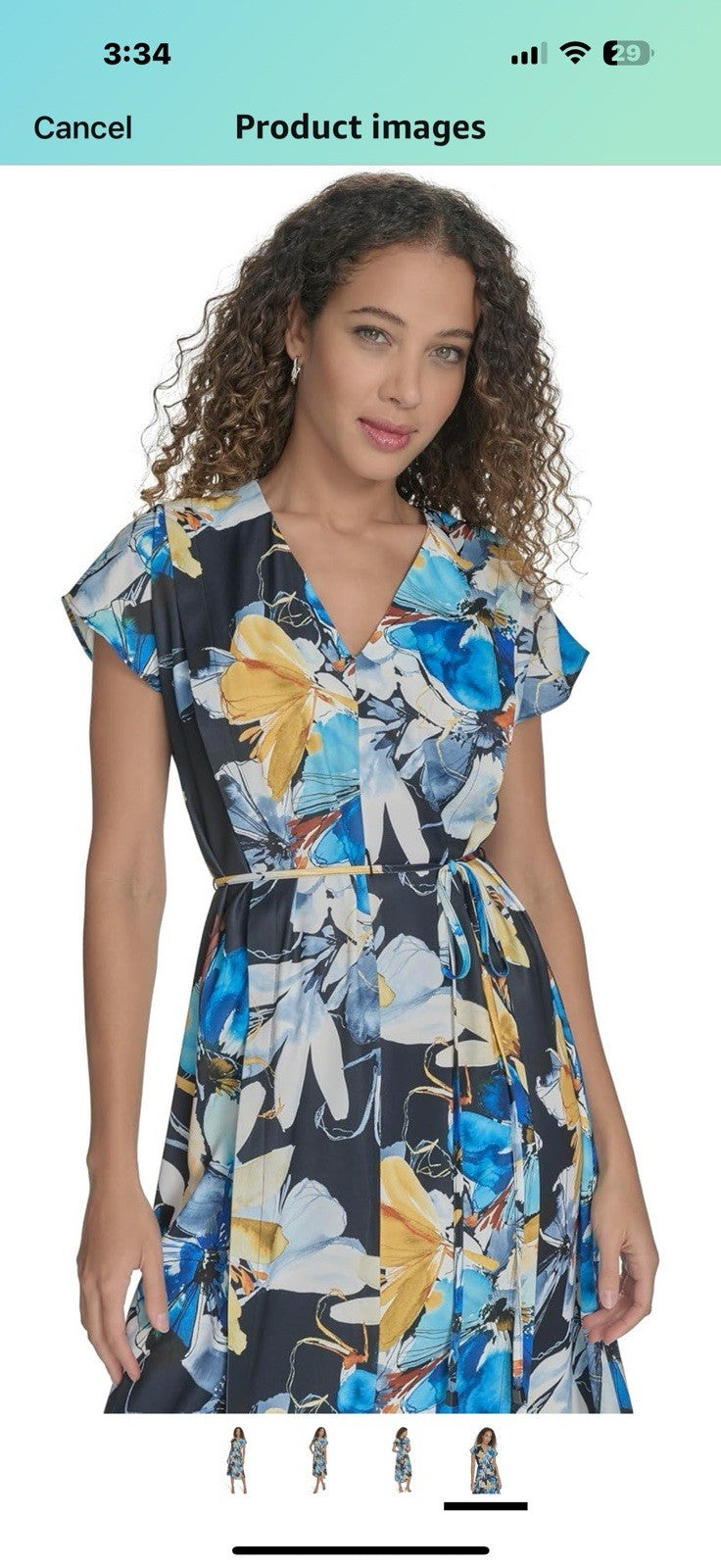 Calvin Klein Women's Floral Casual Career Event Dress Size 10 