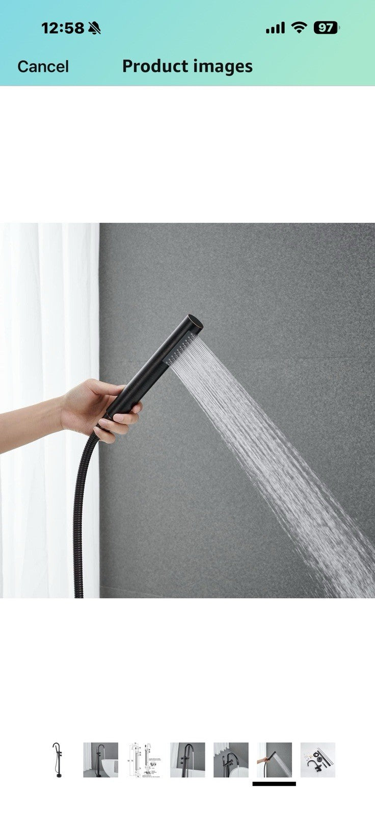 Freestanding Bathtub Faucet Tub Filler Oil Rubbed Bronze Floor Mount 