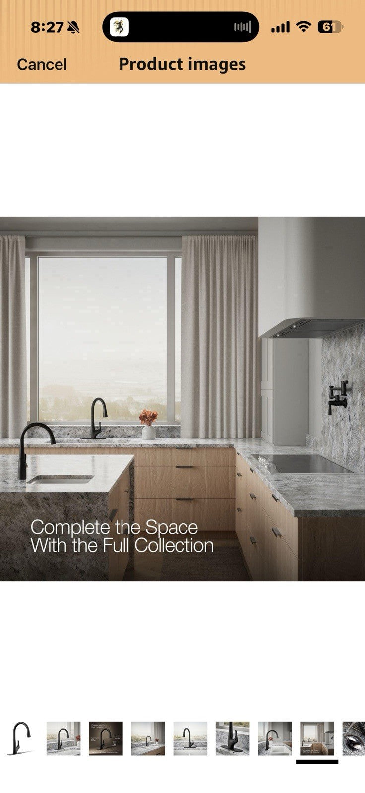 KOHLER R43210-BL Bevin™ Pull-Down Kitchen Sink Faucet with Two-Function