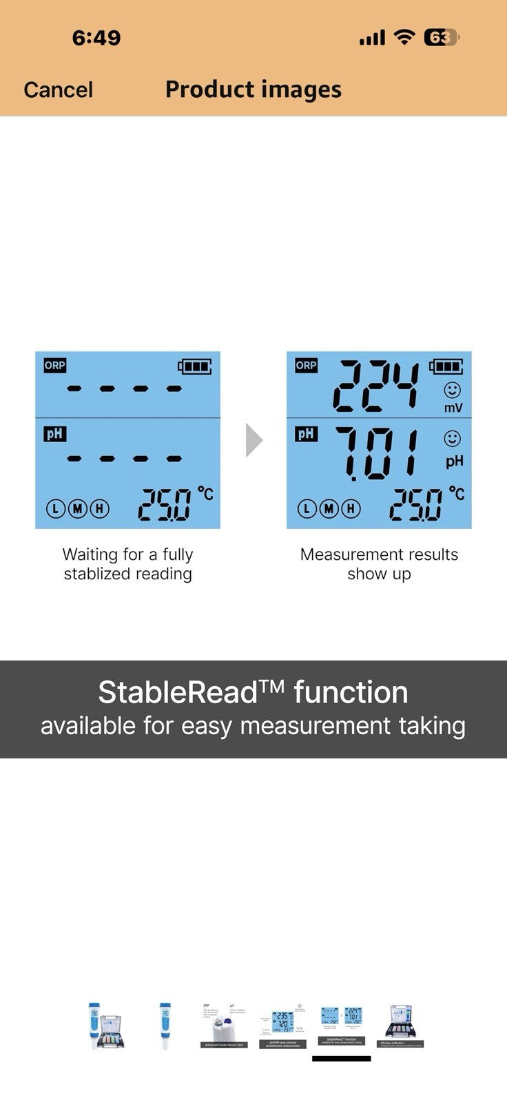 Apera Instruments PR60F Premium pH/ORP (Redox) Tester Kit with Dual Flat