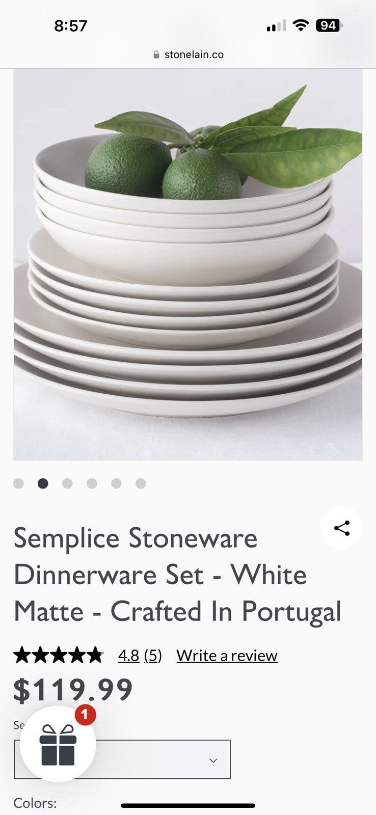 Porto by Stone Lain Semplice 12-Piece Premium Kitchen