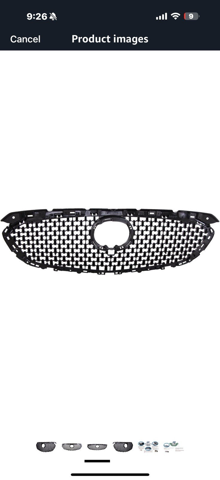 Front Grille Compatible with 2018-2020 Mazda 6, ABS Replacement Bumper Grill