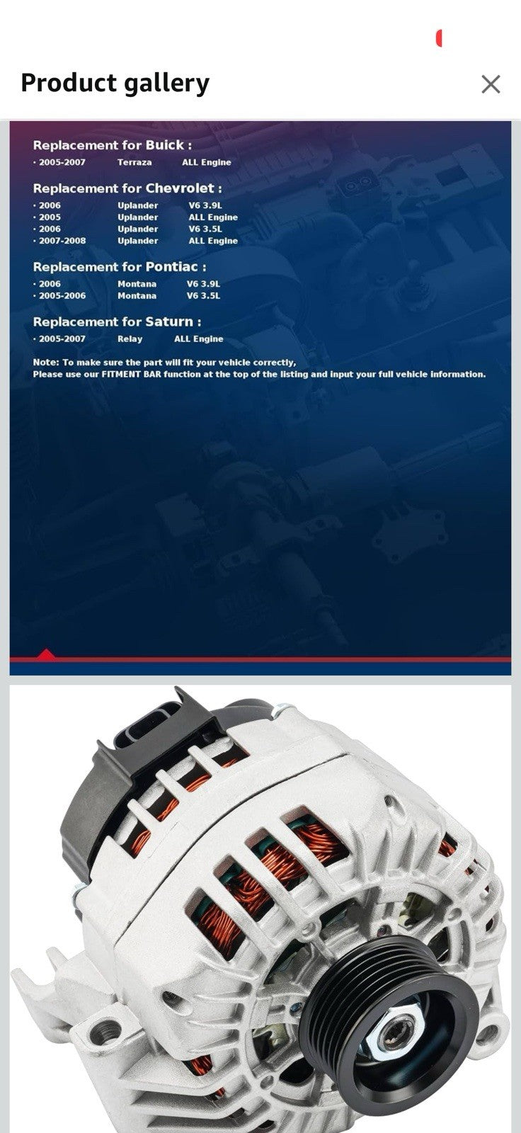 KAX Alternator Fit for Chevy Uplander 2005 2007-2008 All Mode