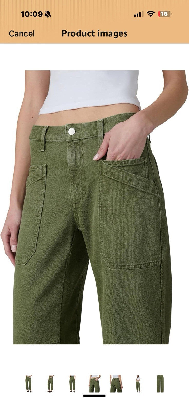 Joe's Women's The High Rise Double Pocket Barrel Jean