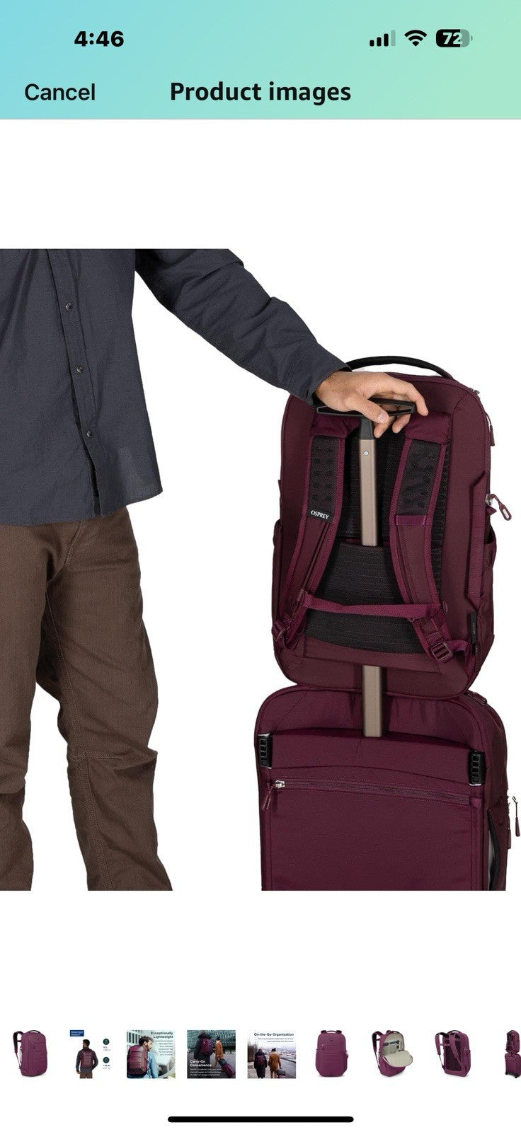 Osprey Ozone Laptop Backpack, Moody Burgundy