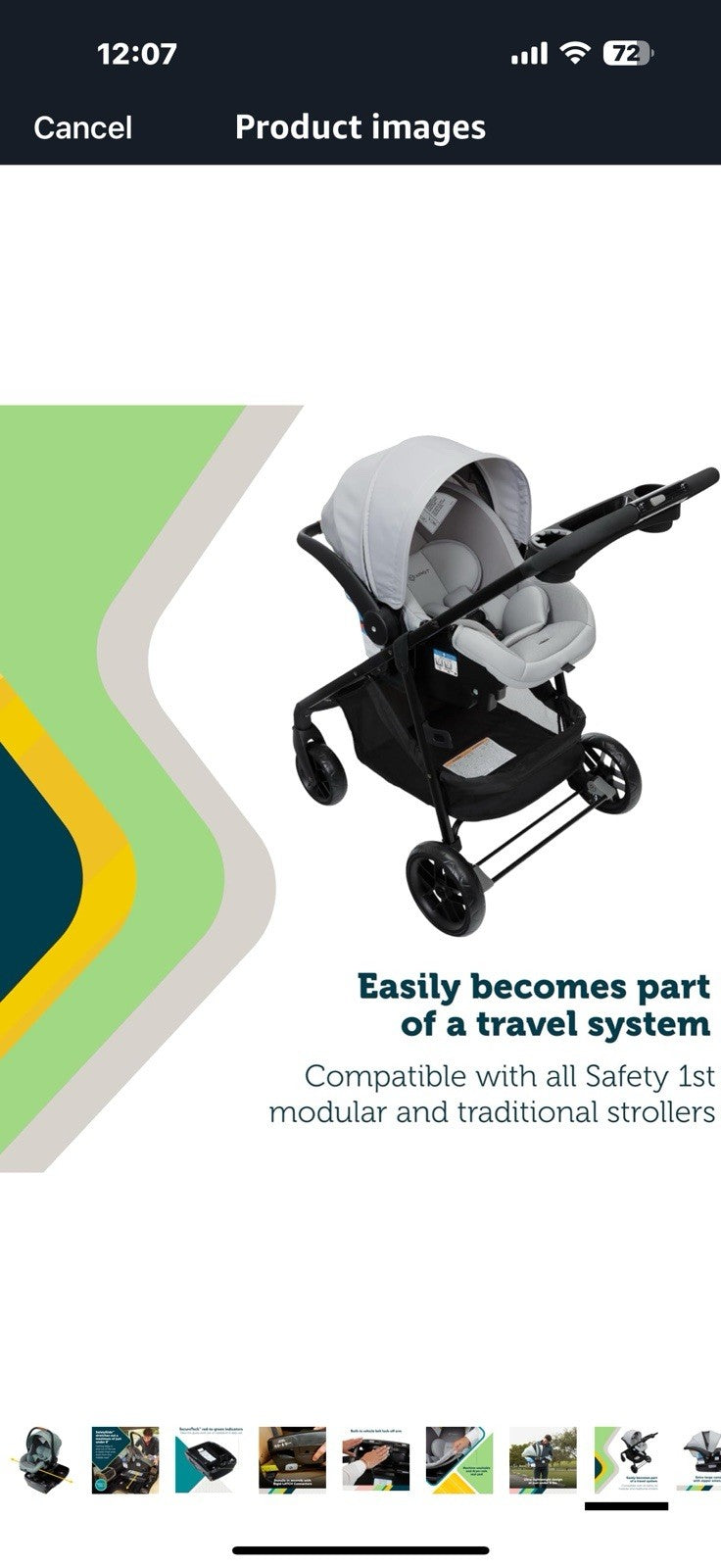 Safety 1st® onBoard™ Slide DLX Infant Car Seat w/SafetySlide™ Base, 