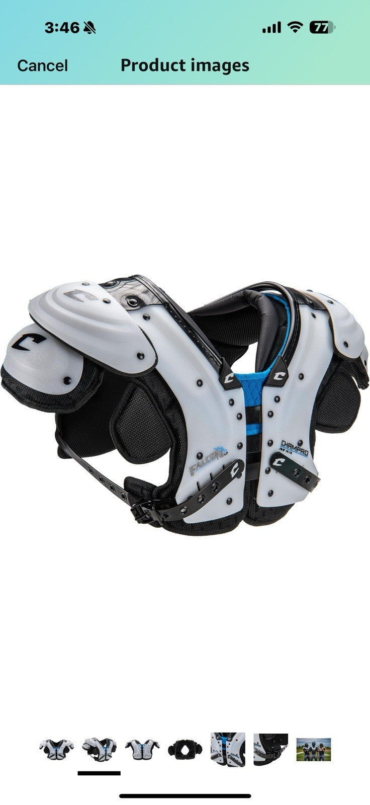 CHAMPRO Falcon All Purpose Shoulder Pad Large 