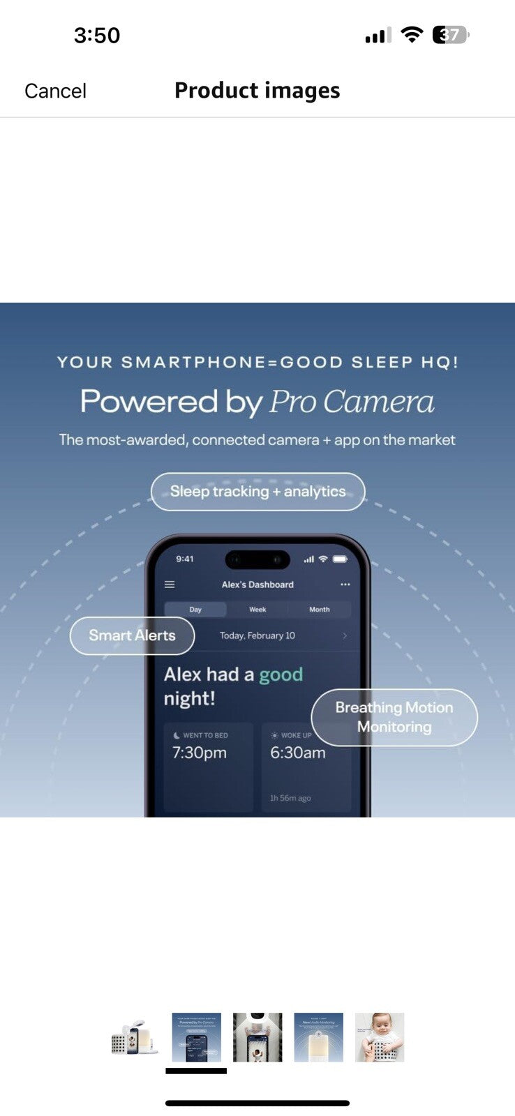 Nanit Superior Sleep Set - Includes Newborn Baby Essentials: Nanit Pro Camera 