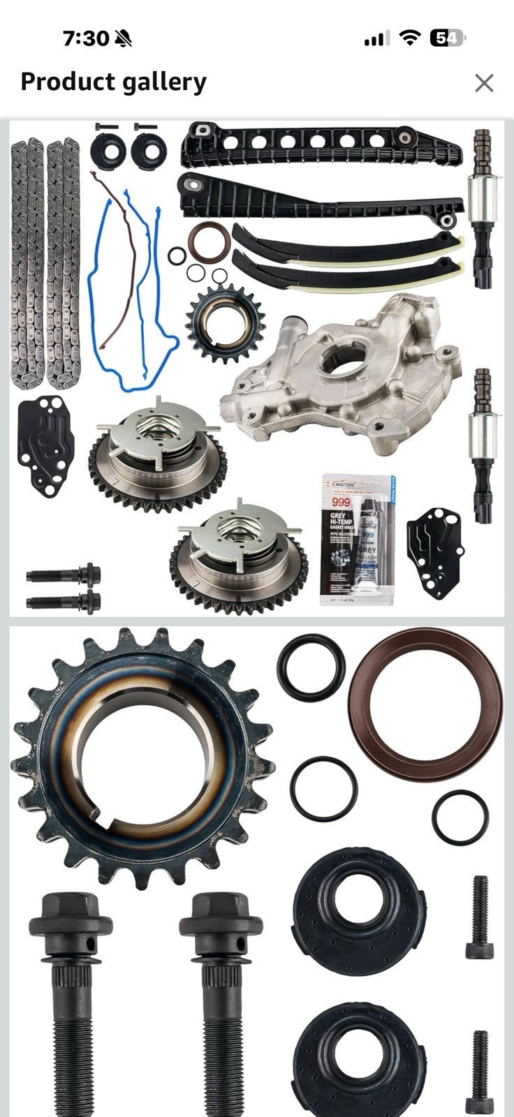 KAX Engine Timing Chain Kit with Oil Pump Fit for Ford F150 F250 F350 