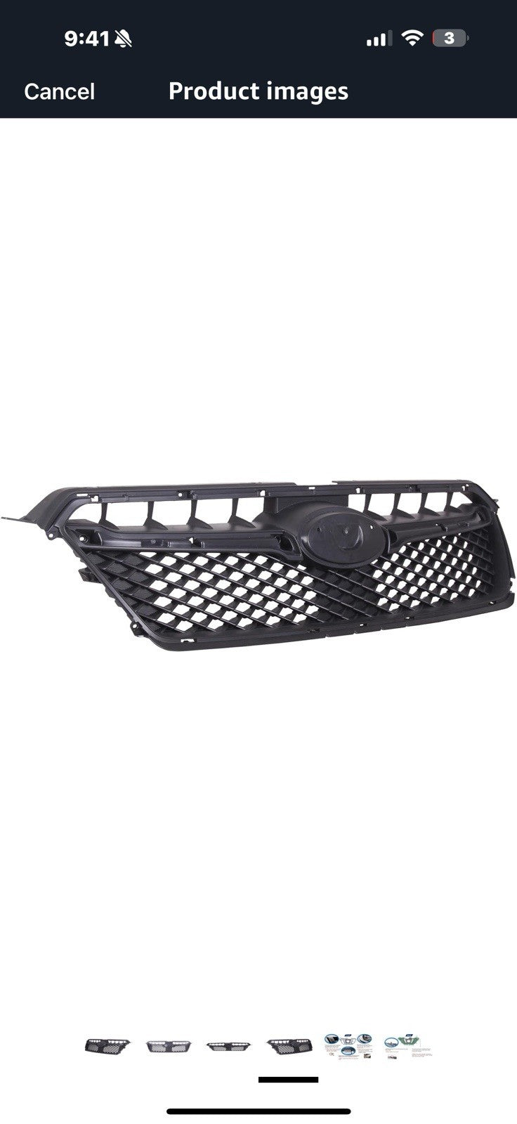 Front Grille Compatible with 2015-2016 Subaru Impreza Wagon