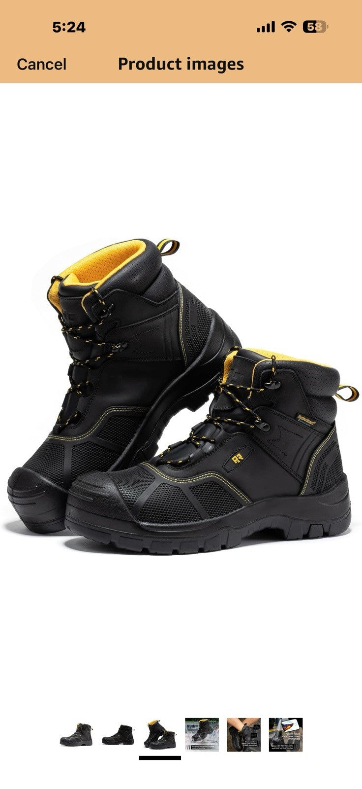 ROCKROOSTER Wood Land - Men's Composite Toe Work Boots in Oiled Crazy 11.5