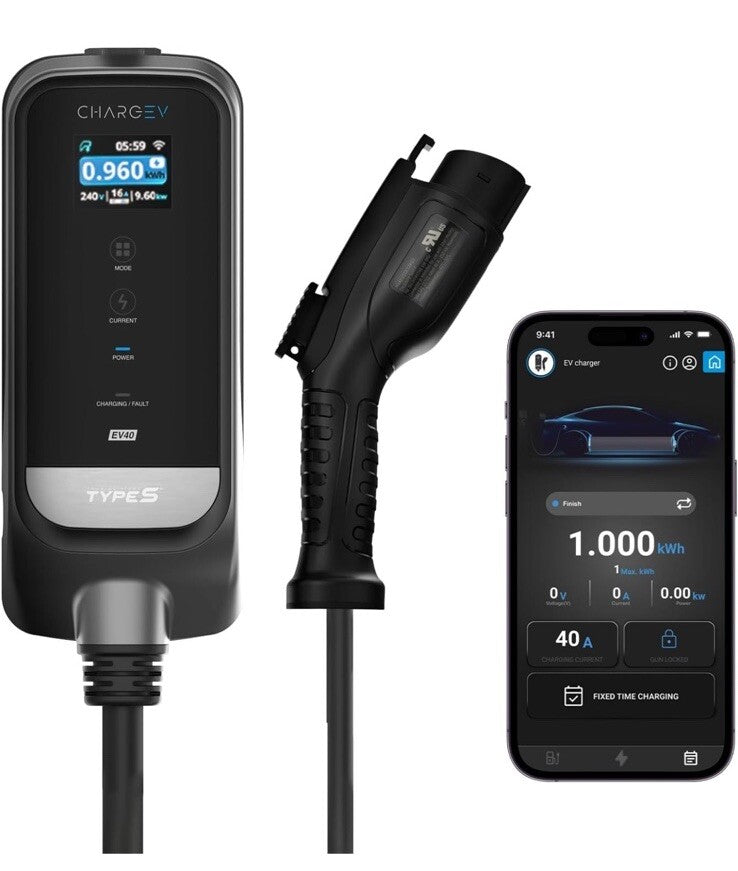 TYPE S TOURING ITEMS Types Level 2 EV Charger J1772 Charging Station,