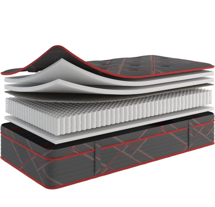 Ottomanson 13" Twin Mattress in a Box Made in USA, Medium-Firm 