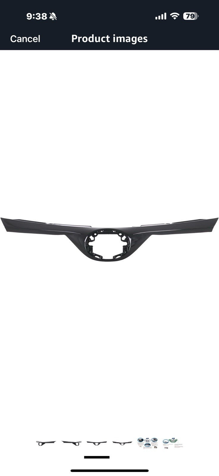 Front Grille Compatible with 2016-2018 Toyota RAV4 SE/XLE, ABS Replacement 