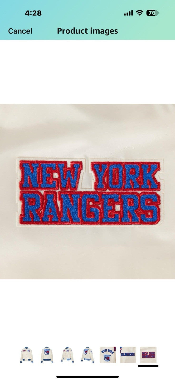 Womens NHL Retro Classics Satin Jacket Large 