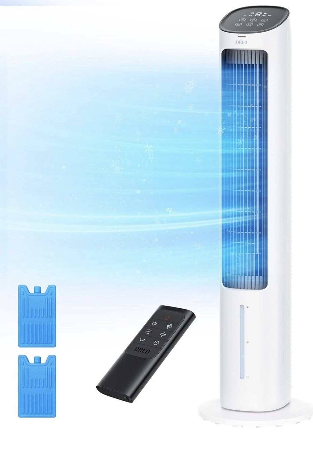 DREO Evaporative Air Cooler, 40” Cooling Fans that Blow Cold Air, 80° 