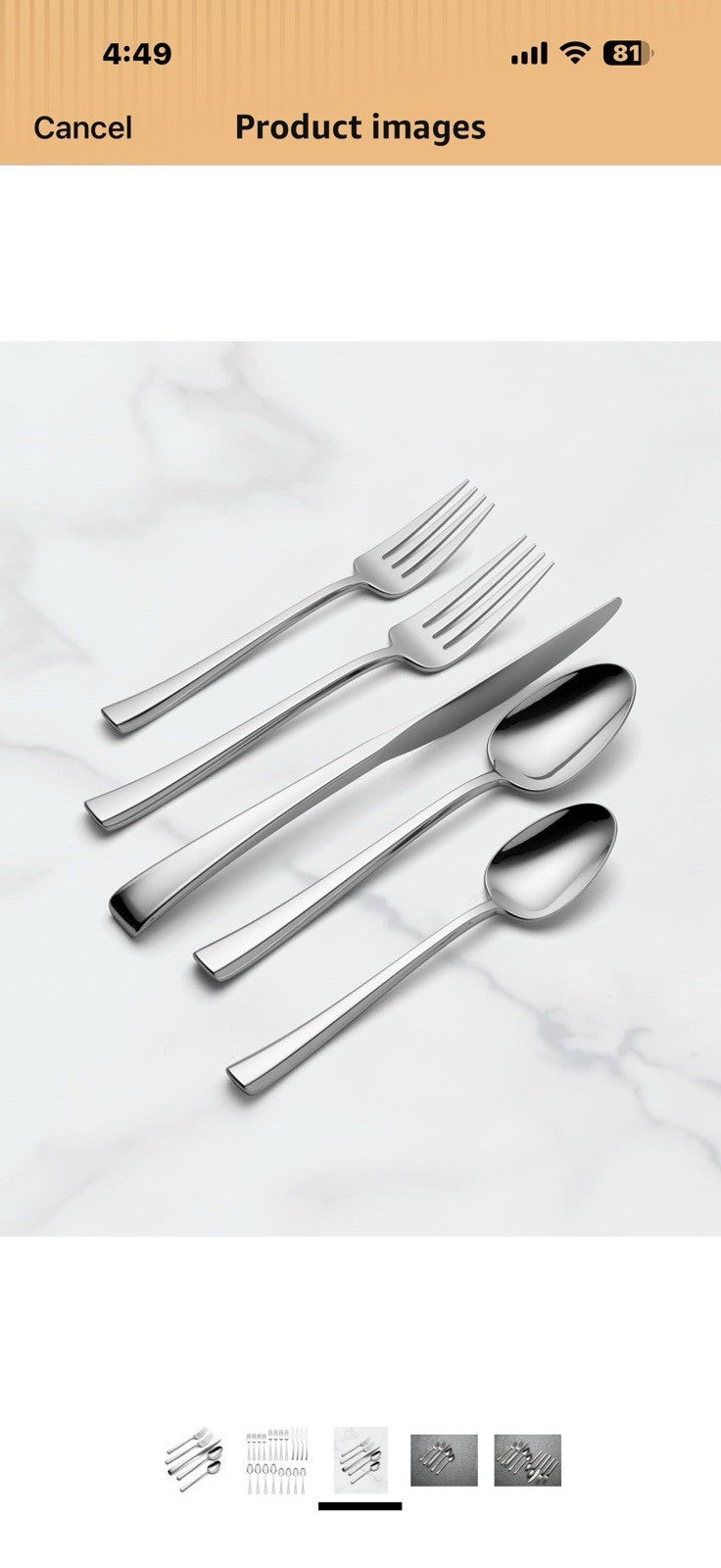 Oneida 898320 Maxine Mirror 20-Piece Flatware Set