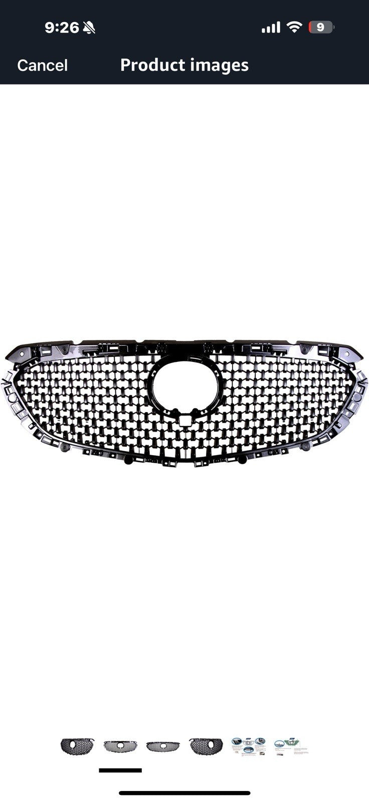Front Grille Compatible with 2018-2020 Mazda 6, ABS Replacement Bumper Grill