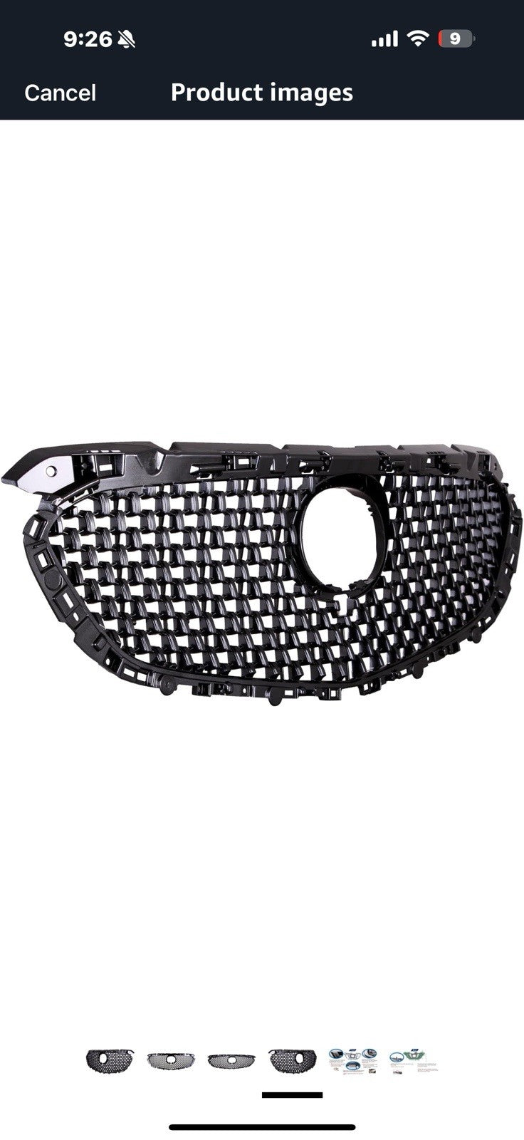 Front Grille Compatible with 2018-2020 Mazda 6, ABS Replacement Bumper Grill