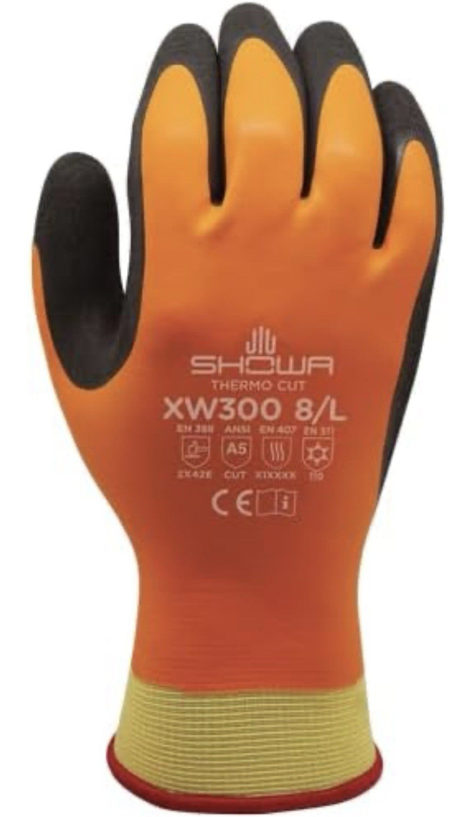 SHOWA XW300 Insulated, A5 Cut Resistant Latex-Coated General