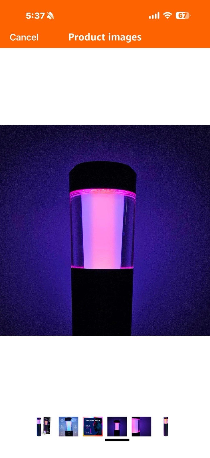 LIFX Supercolor Smart LED Path Light, Outdoor Wi-Fi Landscape Lighting 