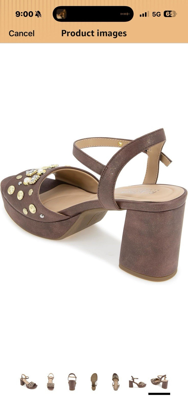 Kenneth Cole REACTION Women's Remina Heeled Sandal size 7.5
