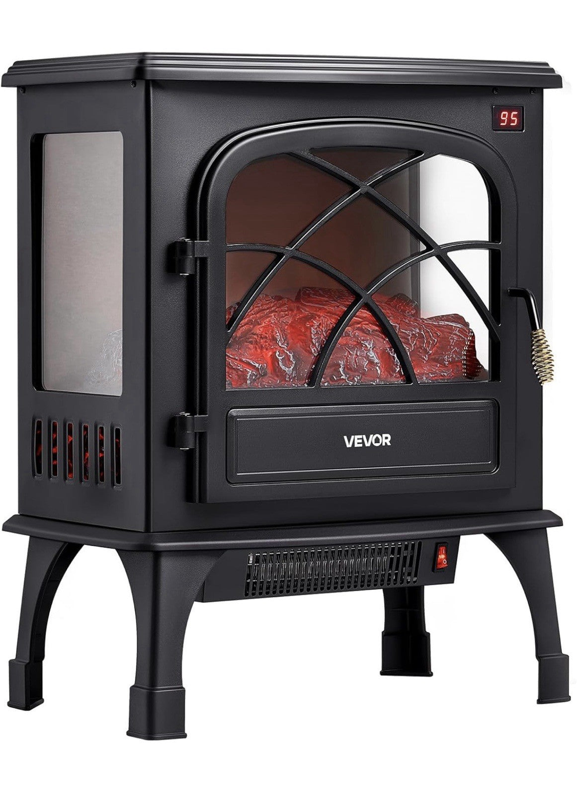 VEVOR 25.5inch Freestanding Fireplaces, 1500W 5120BTU Portable Electric