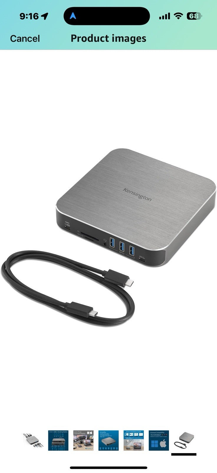 Kensington AD220S3 Dual Display Dock for Any MacBook