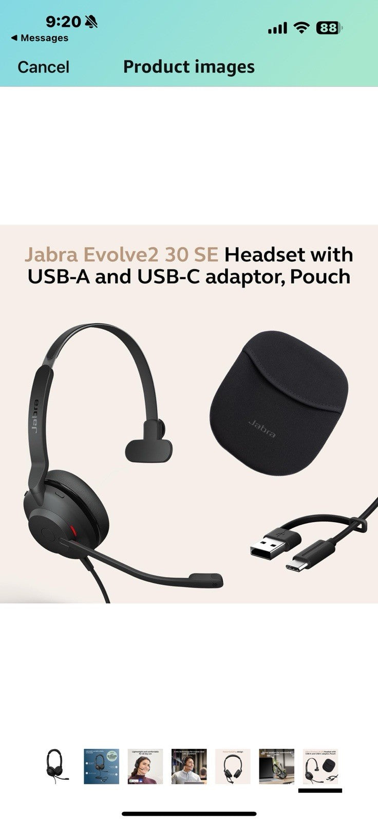 Jabra Evolve2 30 SE (2025 Version) Wired Dual-Ear Headset with Microphone