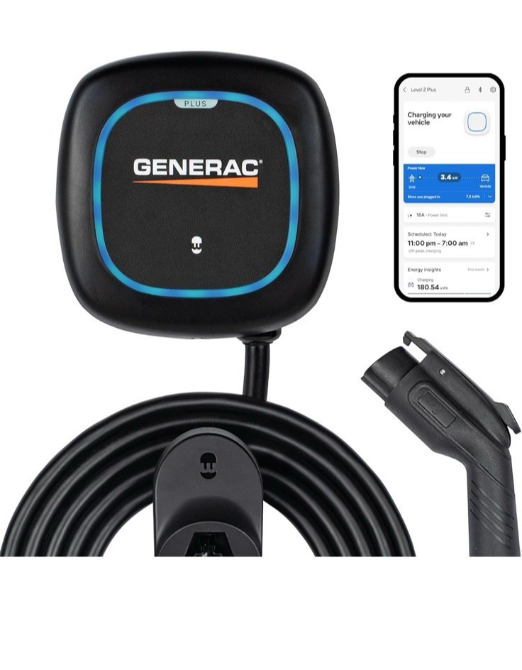 Generac Electric Vehicle (EV) Charger Level 2 Plus, 48 AMP - Quick Charge, 