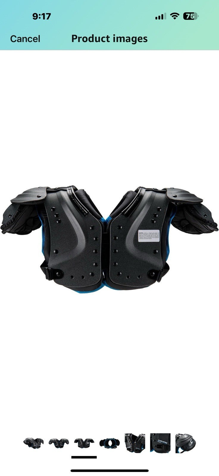 CHAMPRO Python Youth Shoulder Pad X Large 
