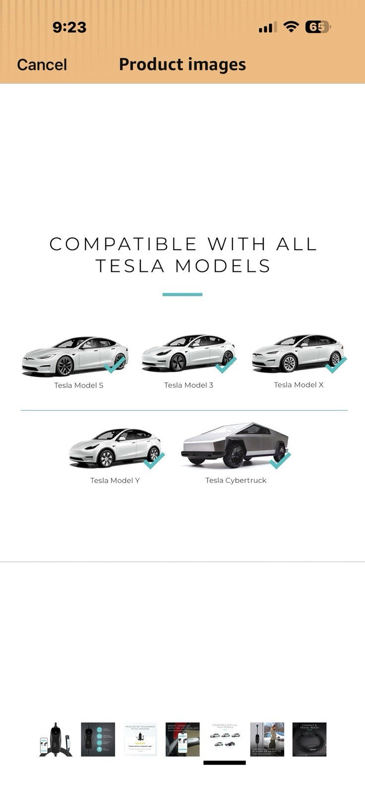 Lectron Level 1 Tesla Charger (WiFi Version) - 120V, 15 Amp, NEMA 5-15 Plug